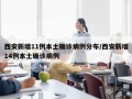西安新增11例本土确诊病例分布/西安新增14例本土确诊病例