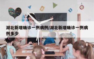 湖北新增确诊一例病例/湖北新增确诊一例病例多少