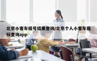 北京小客车摇号结果查询/北京个人小客车指标查询app
