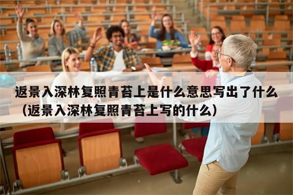 返景入深林复照青苔上是什么意思写出了什么(返景入深林复照青苔上写的什么)